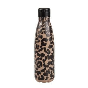 Sainsbury's Home Leopard Stainless Steel Bottle - 500ml