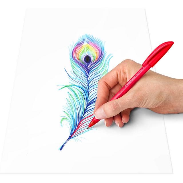 Staedtler Pack of 10 Rainbow Ballpoint Pens - gallery image 3