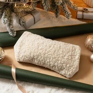 Habitat 1L Hot Water Bottle with Cream Fabric Cover