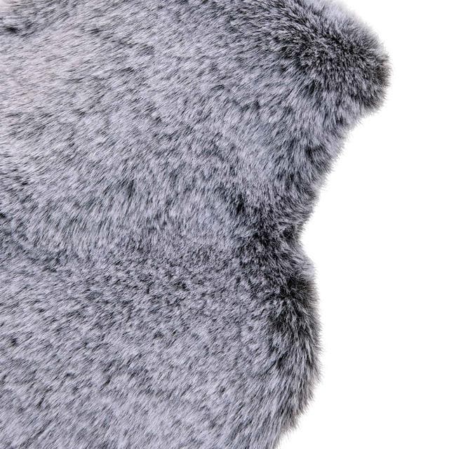 Habitat 1L Hot Water Bottle with Grey Faux Fur Cover - gallery image 3