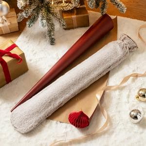 Habitat 2.2L Hot Water Bottle with White Faux Fur Cover