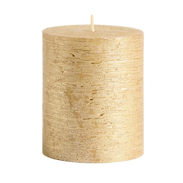 Sainsbury's Home Small Pillar Candle - Golden - gallery image 1