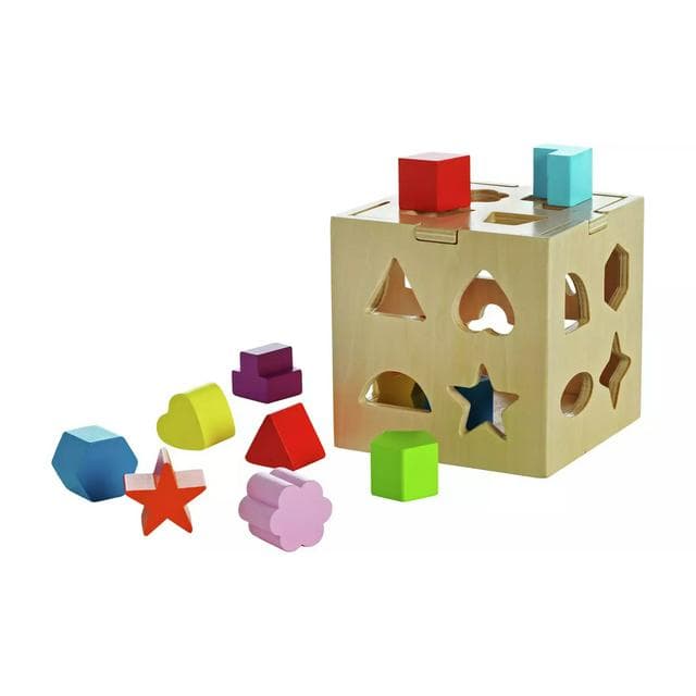 Chad Valley PlaySmart Wooden Shape Sorter - gallery image 1