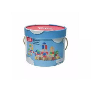 Chad Valley PlaySmart Wooden Block Set - 80 Pieces