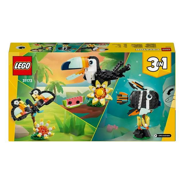 LEGO Creator 3 in 1 Wild Animals Tropical Toucan Set 31173 - gallery image 5