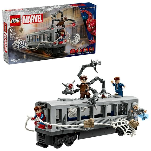 Lego Marvel Spider-Man vs Doc Ock Subway Train Scene Building Set 76321 - gallery image 1