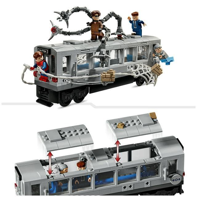 Lego Marvel Spider-Man vs Doc Ock Subway Train Scene Building Set 76321 - gallery image 3