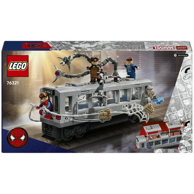 Lego Marvel Spider-Man vs Doc Ock Subway Train Scene Building Set 76321 - gallery image 5