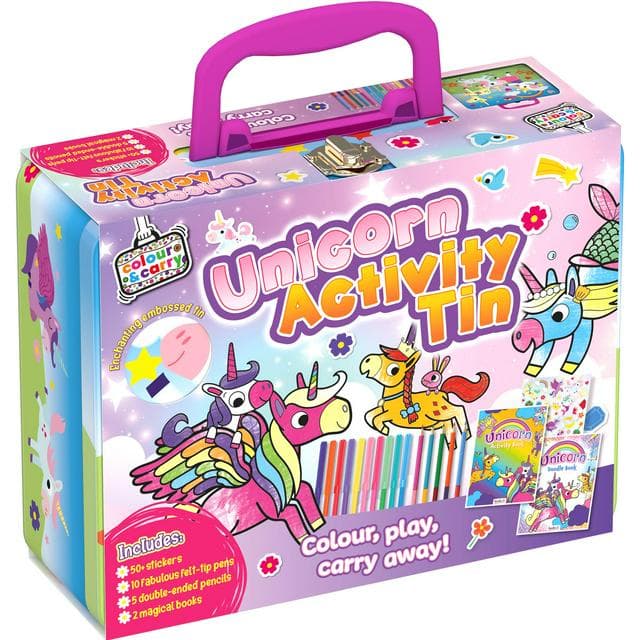 Bookoli Tin Activity Cases: Unicorn Activity Tin - gallery image 2