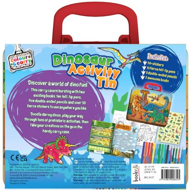 Bookoli Tin Activity Cases: Dinosaur Activity Tin - gallery image 3