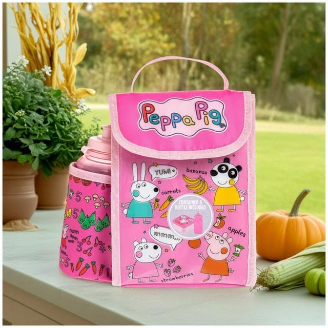 Hox Peppa Pig My First Lunch Bag & Bottle Set - gallery image 1