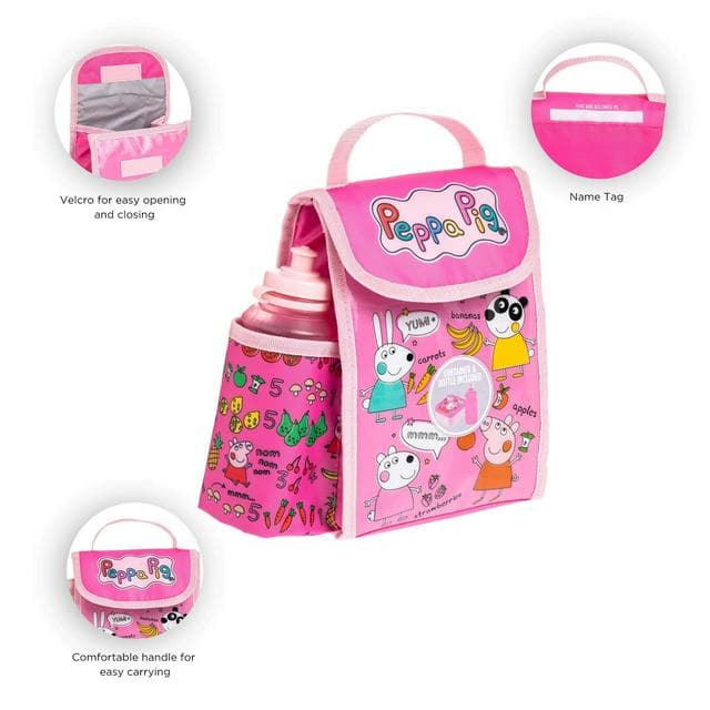 Hox Peppa Pig My First Lunch Bag & Bottle Set - gallery image 3