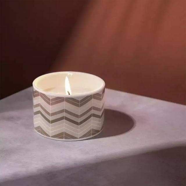 Wax Lyrical Fired Earth Ceramic Candle - Darjeeling & Damask Rose - gallery image 1