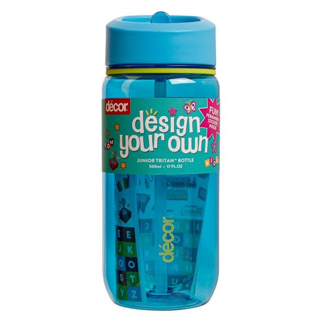 Decor Blue Personalised Kids Bottle - 500ml - gallery image 1