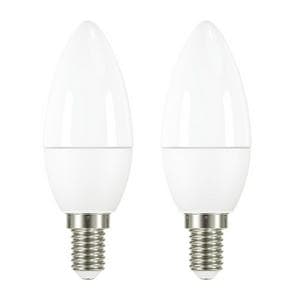 New Home Led Frosted Candle 40w Ses 2 Pack