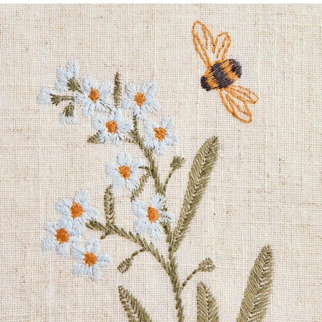 Sainsbury's Home Floral Stems Embroidered Cushion - 43x43 - gallery image 5