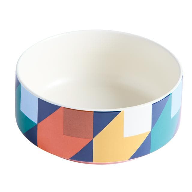 Habitat Geo Cube Print Cereal Bowl - gallery image 1