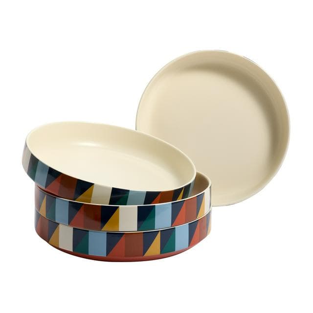 Habitat Geo Cube Print Pasta Bowl - gallery image 1