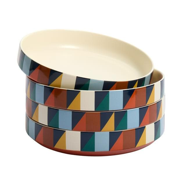 Habitat Geo Cube Print Pasta Bowl - gallery image 2