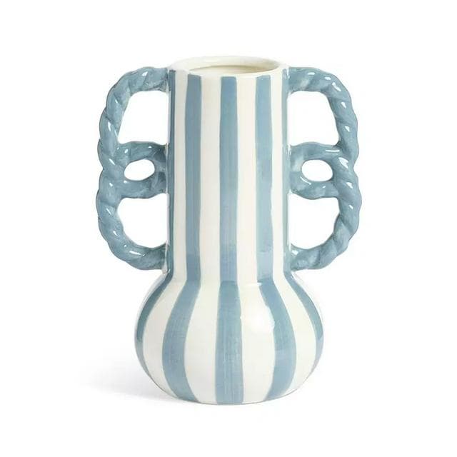 Habitat Stripe Vase With Wavy Handles - gallery image 4