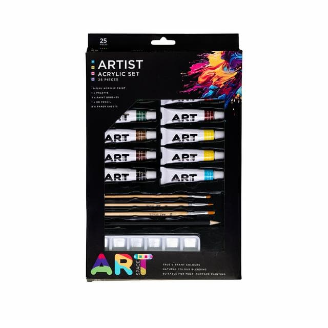 ArtSpace Pack of 25 Acrylic Art Set - gallery image 1