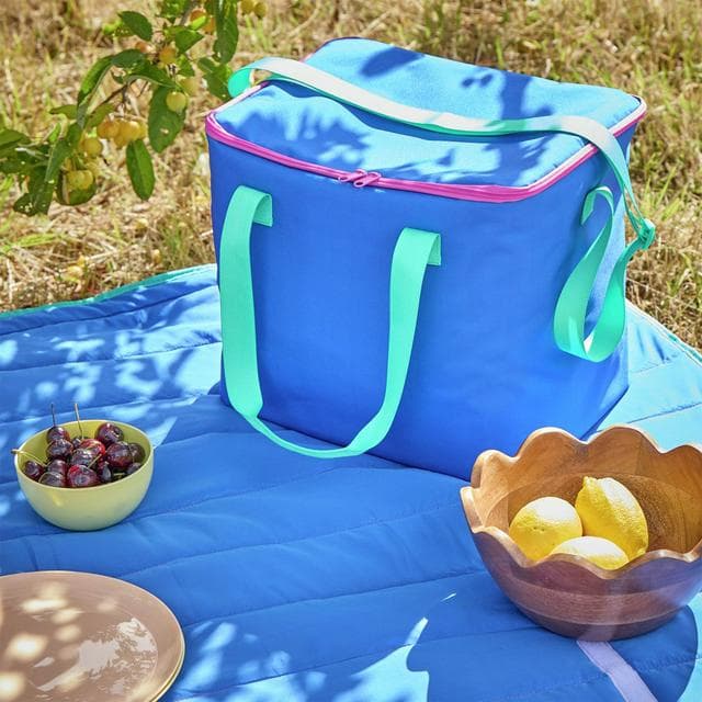 Sainsbury's Home Blue Striped Cool Bag - 25L - gallery image 1