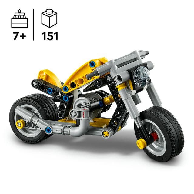 Lego Technic 42225 Yellow Motorcycle - gallery image 2