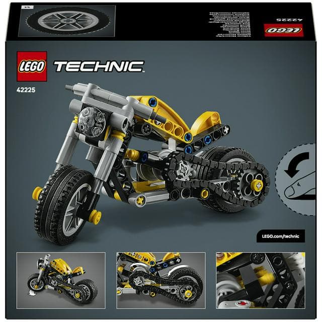 Lego Technic 42225 Yellow Motorcycle - gallery image 5