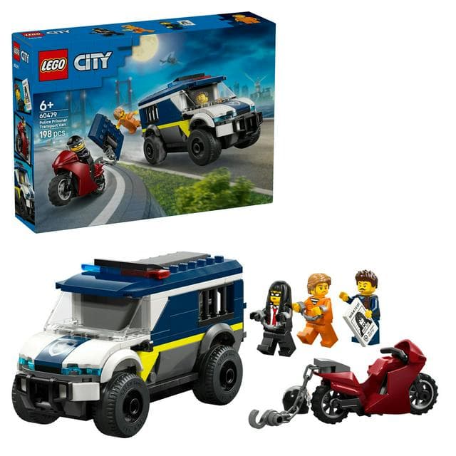 LEGO City Police Prisoner Transport Van Toy 60479 - gallery image 1