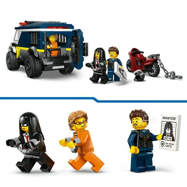 LEGO City Police Prisoner Transport Van Toy 60479 - gallery image 4