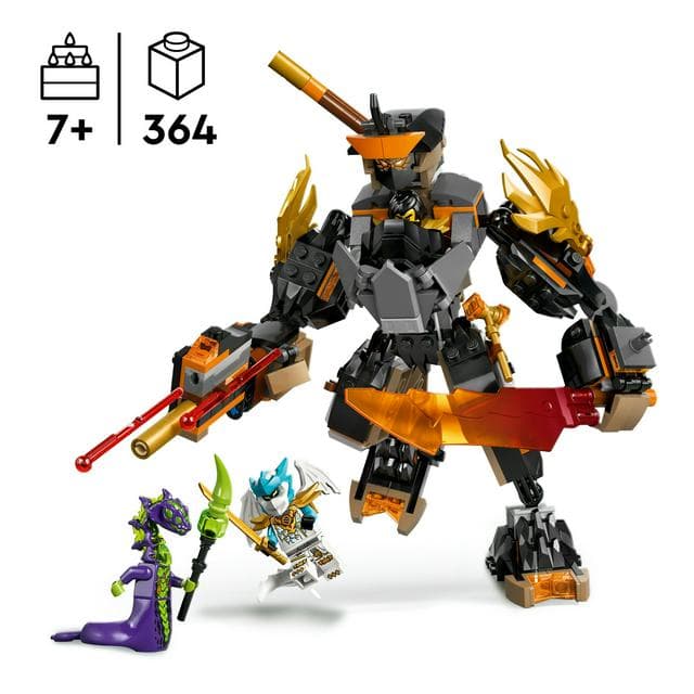 LEGO Ninjago Cole’s Mission Mech & Dragon Zane Toy 71854 - gallery image 2