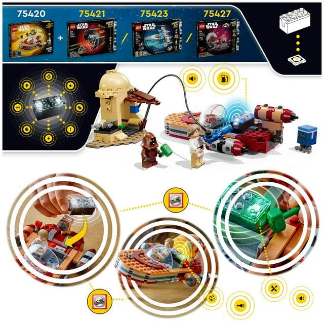 Lego Star Wars Smart Play Luke’s Landspeeder Compatible Set 75420 - gallery image 4