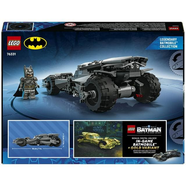 LEGO Batman vs Superman Batmobile Car Toy 76331 - gallery image 5