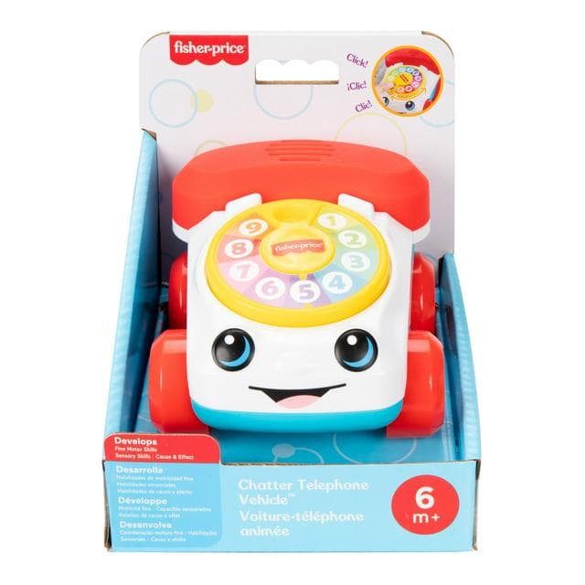 Fisher-Price Chatter Telephone Vehicle Push Toy - gallery image 1