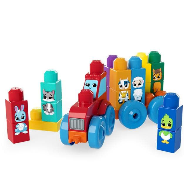 Mega Bloks Build & Match Animal Tractor Building Toy - gallery image 3