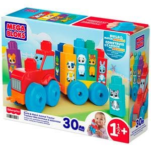 Mega Bloks Build & Match Animal Tractor Building Toy