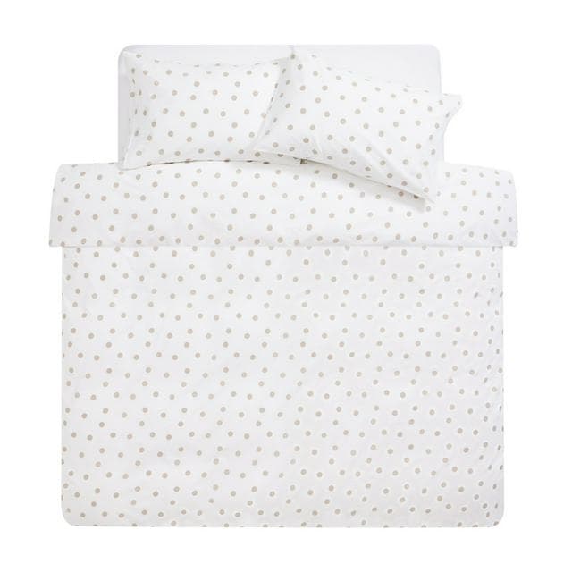 Habitat Monochrome Natural Spot Bedset - Single - gallery image 3