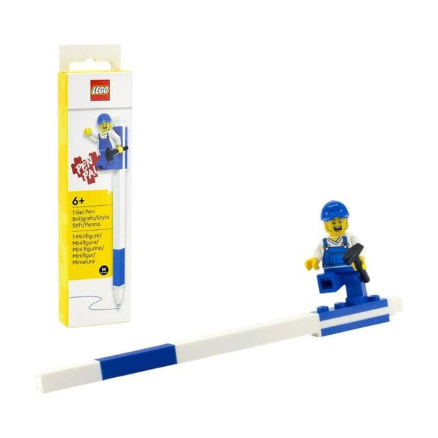 Lego 2.0 Gel Pen With Minifigure - Blue - gallery image 1