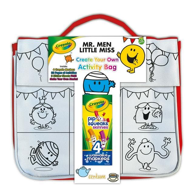 Crayola Mr Men & Little Miss Create Your Own Activity Bag - gallery image 1