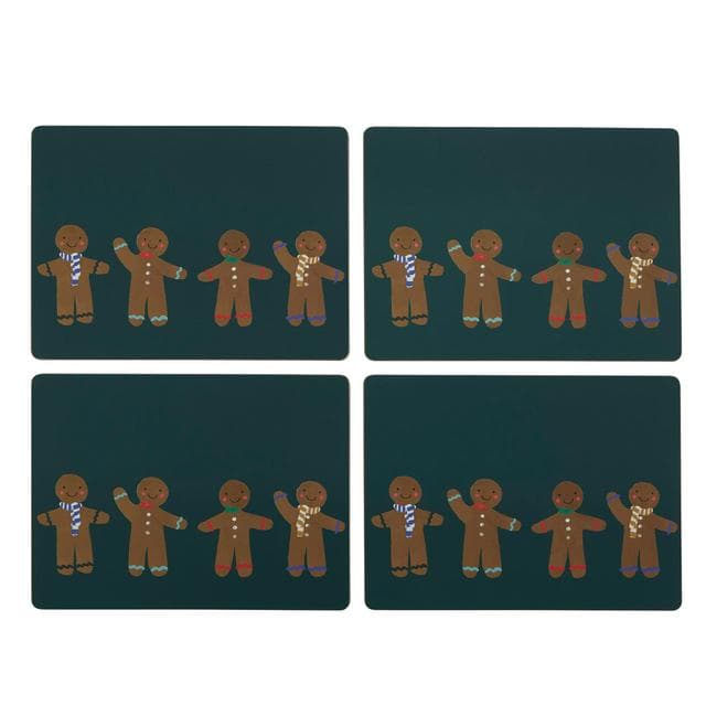 Sainsbury's Home Pack of 4 Novelty Gingerbread Placemats - gallery image 1