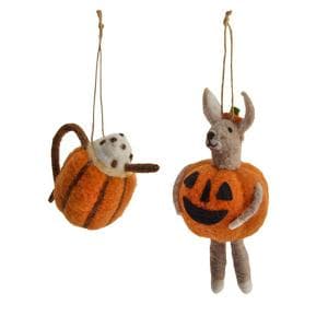 Sainsbury's Home Latte & Rabbit Felt Decoration Assortment