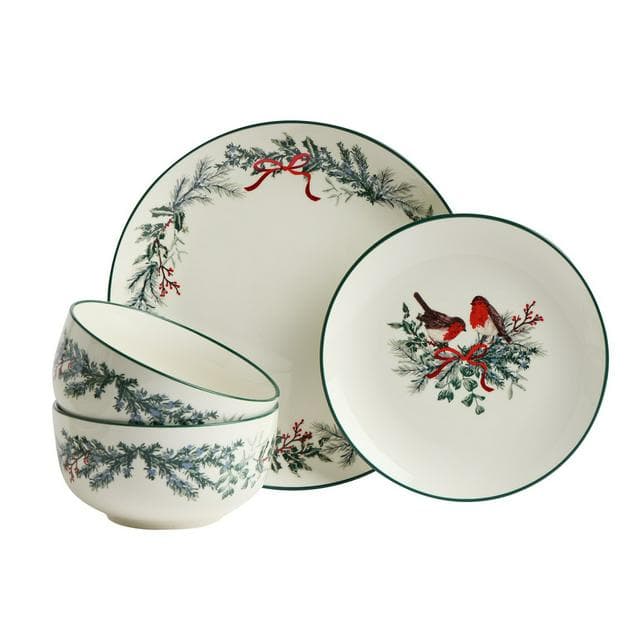 Sainsbury's Home Set of 12 Robin Dinner Set - gallery image 2