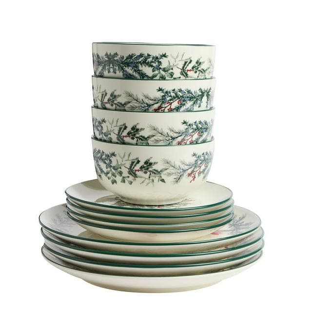 Sainsbury's Home Set of 12 Robin Dinner Set - gallery image 3