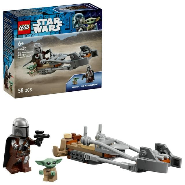 Lego Star Wars The Mandalorian & Grogu’s Speeder Bike Toy 75436 - gallery image 1