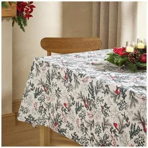 Sainsbury's Home Robin Wipe Clean Tablecloth