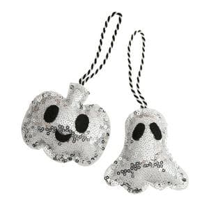 Sainsbury's Home Sequin Ghost & Pumpkin Hanging Decoration