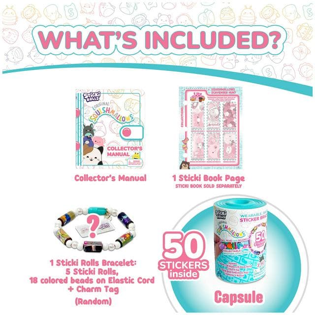 Sticki Rolls Squishmallows Sticker Band Capsule - gallery image 2