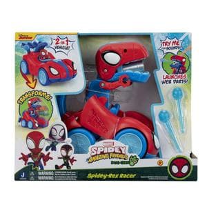Marvel Spidey & His Amazing Friends Spidey-Rex Racer 2-in-1 Vehicle - 8 Inch
