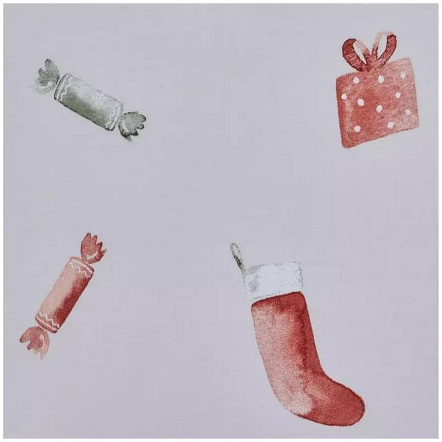 Sainsbury's Home Christmas Icons Pillowcase - White - gallery image 2