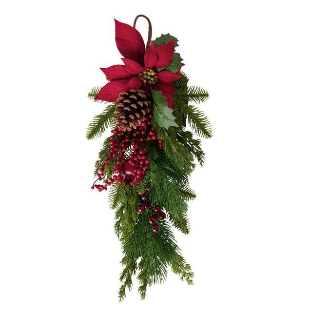 SAL Gifting Poinsettia Teardrop Decoration - gallery image 2